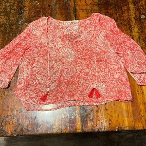 Lucky cropped  boxy blouse